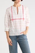 Longchamp Windowpane Print Cotton Top