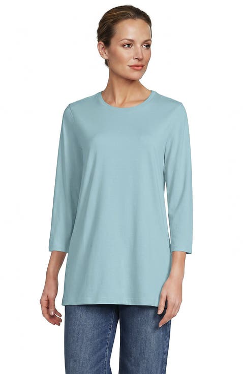 3/4 Sleeve Cotton Supima Tunic