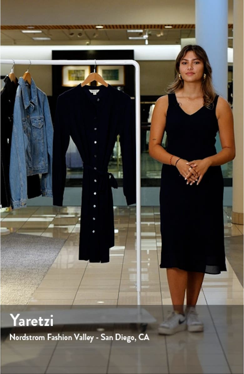 Julia Long Sleeve Belted Shirtdress, sales video thumbnail