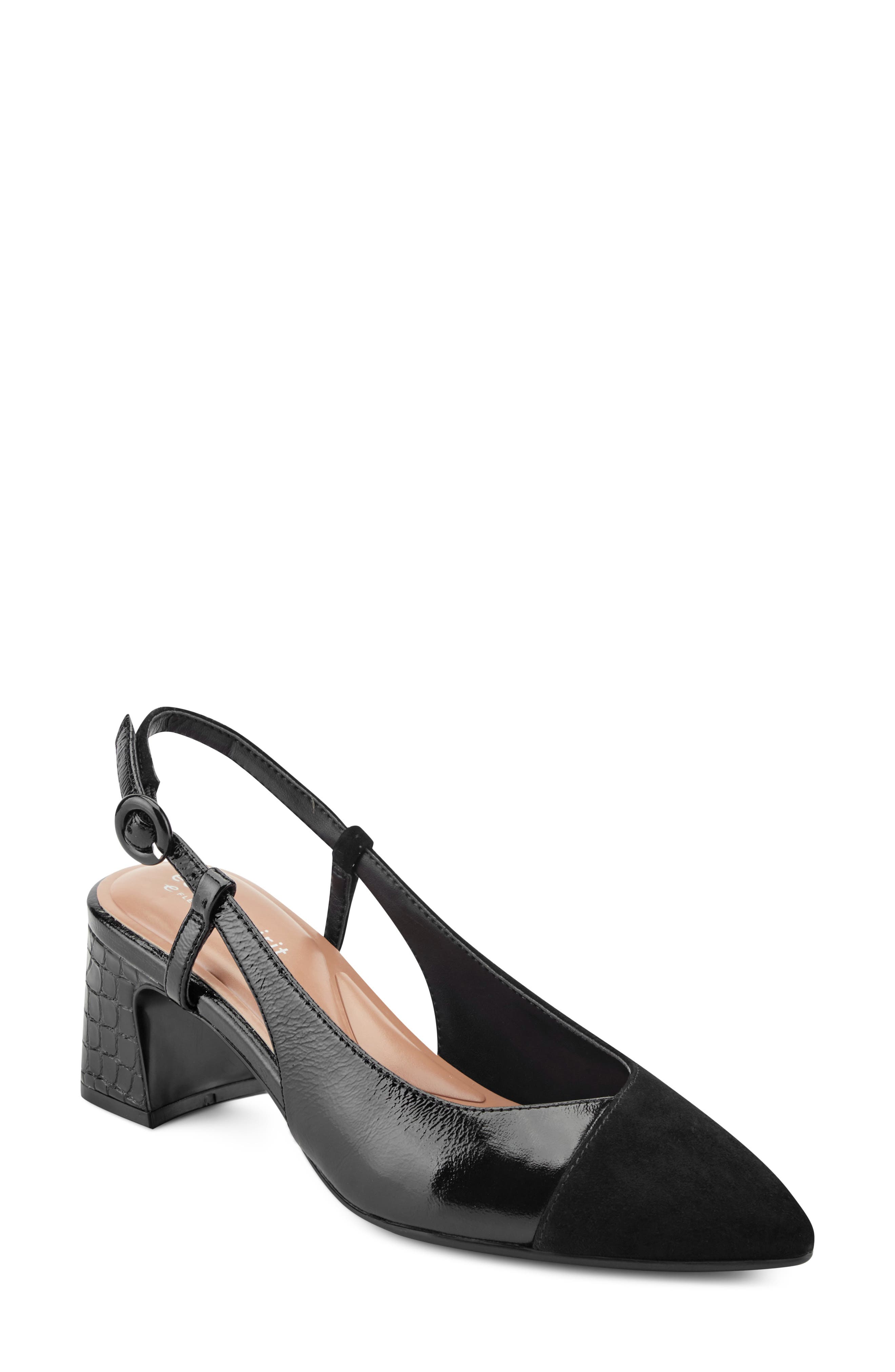 Nailah Slingback Pump, Main, color, BLACK