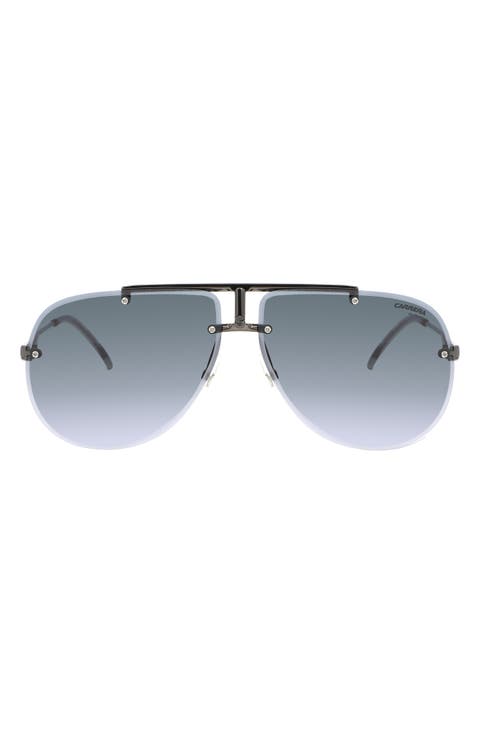 65mm Gradient Oversize Aviator Sunglasses