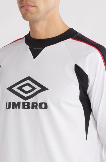 Paneled Long Sleeve Logo Graphic T-Shirt