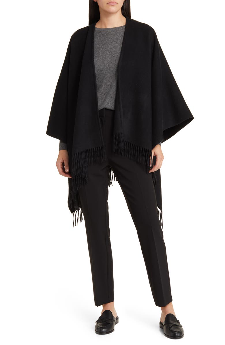 Vince Wool & Cashmere Ruana, Main, color, 001Blk