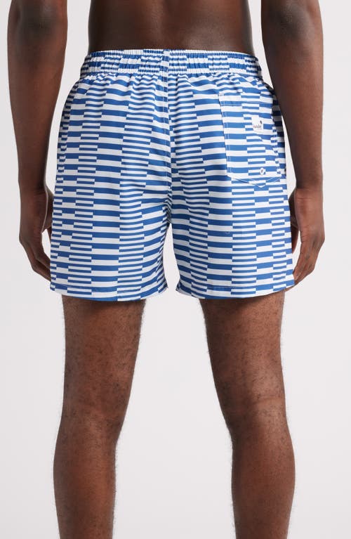 Boardies Stripe Swim Trunks In Blue