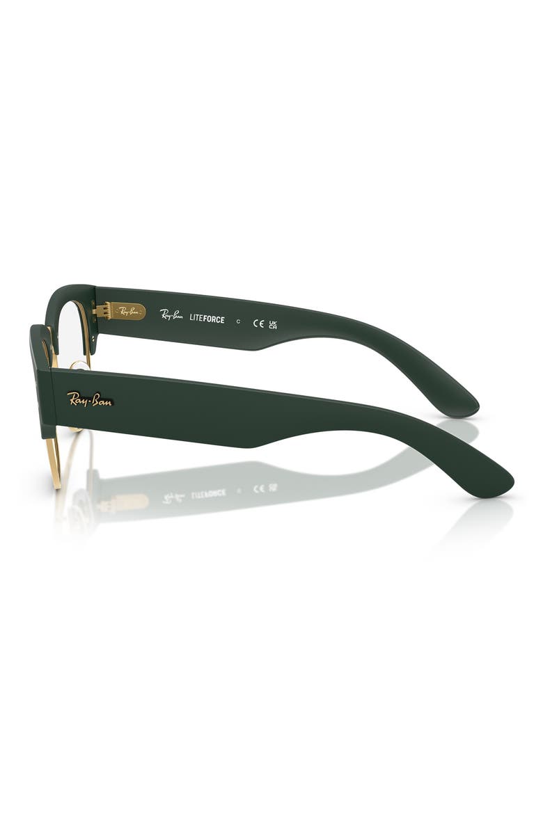 52mm Square Optical Glasses, Alternate, color, GOLD GREEN