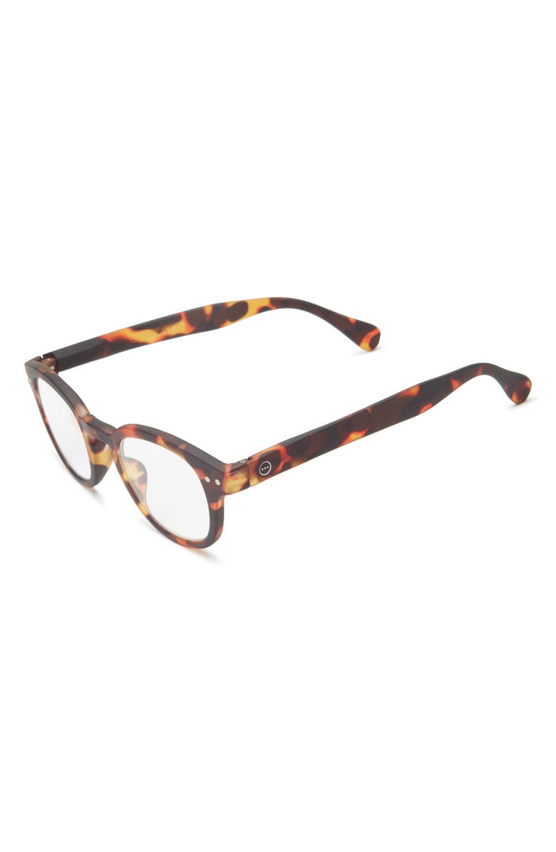 IZIPIZI 47mm Rectangular Reading Glasses, Alternate, color, Tortoise