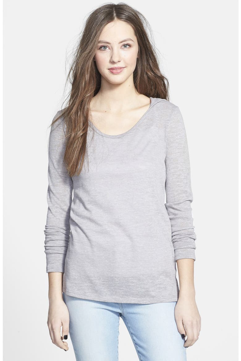 Lightweight Beach Hoodie, Main, color, GREY CLOUDBURST