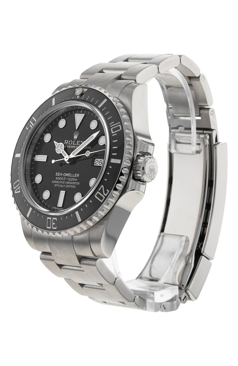 Watchfinder & Co. Rolex Preowned Sea-Dweller 4000 Bracelet Watch, 40mm, Alternate, color, Black