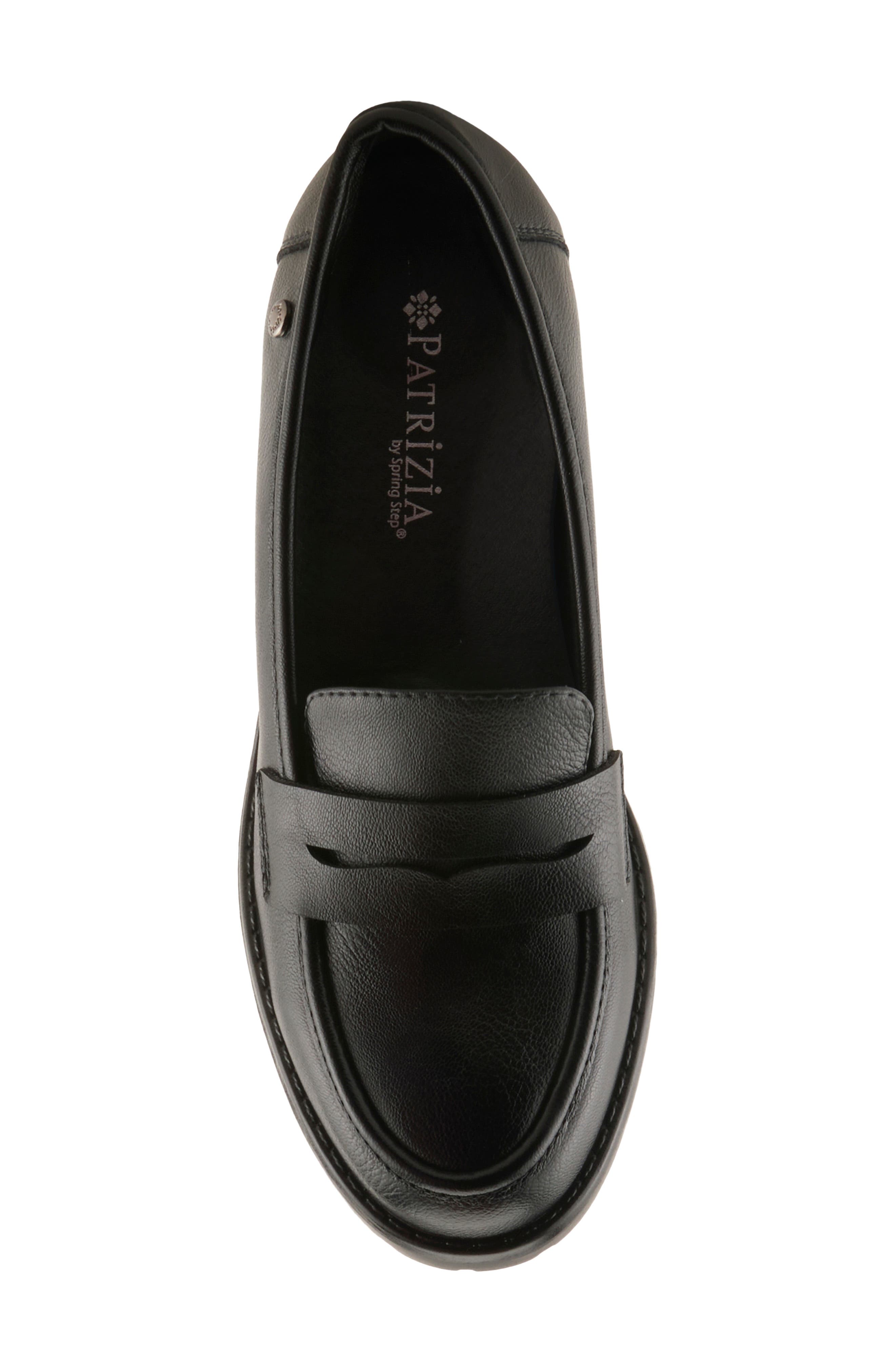 Cornett Faux Leather Loafer Pump, Alternate, color, BLACK
