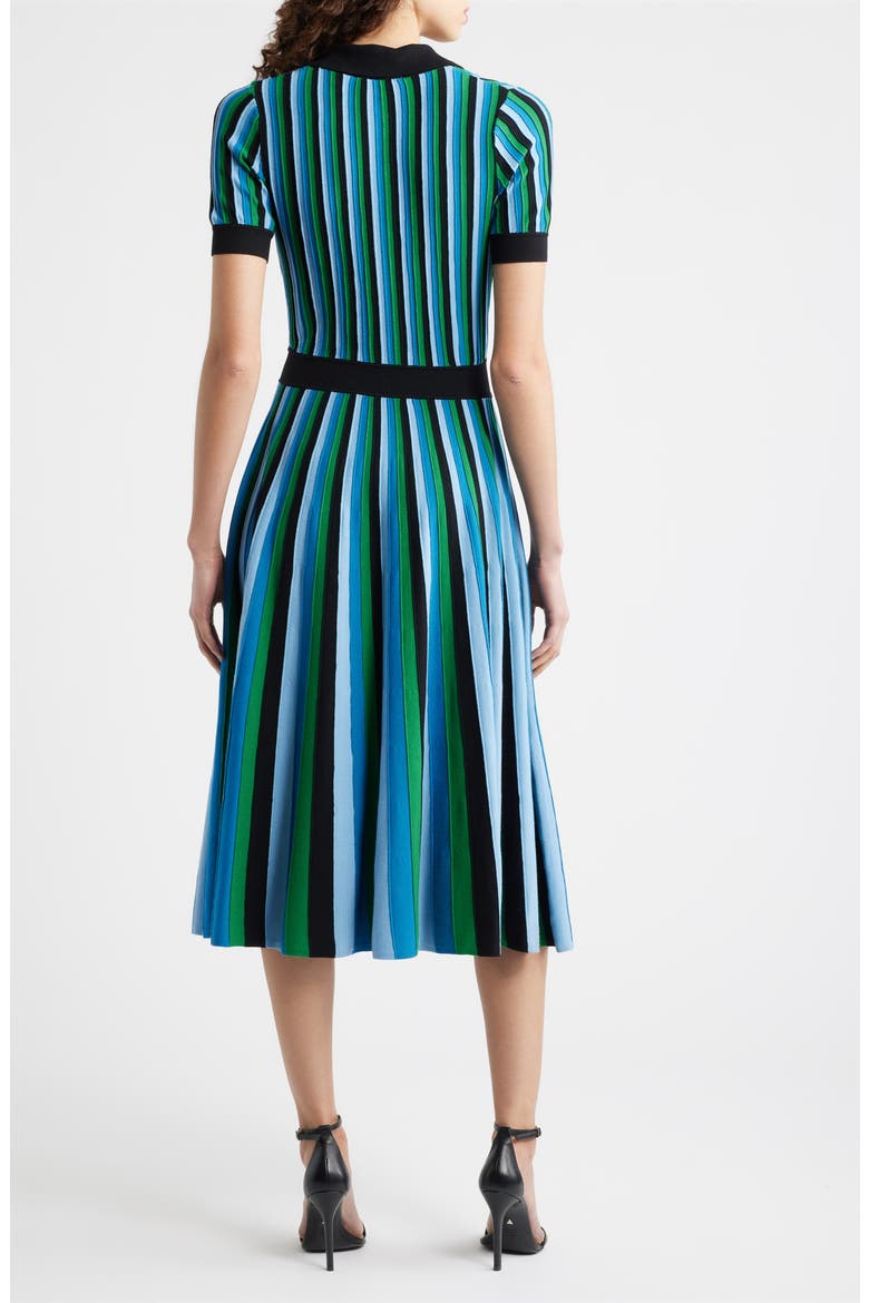 The Ana Stripe Sweater Dress, Alternate, color, NOIR/ BLUE