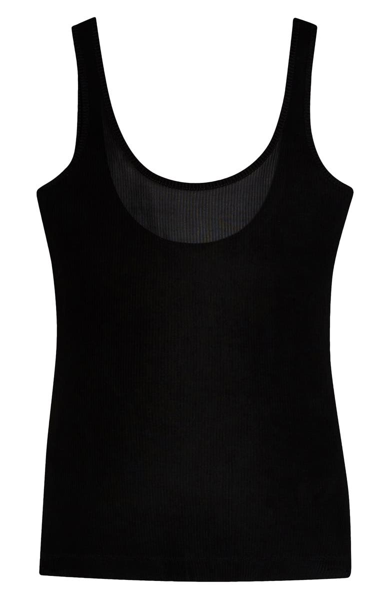 Topshop Boutique Ribbed Tank Top, Alternate, color, 