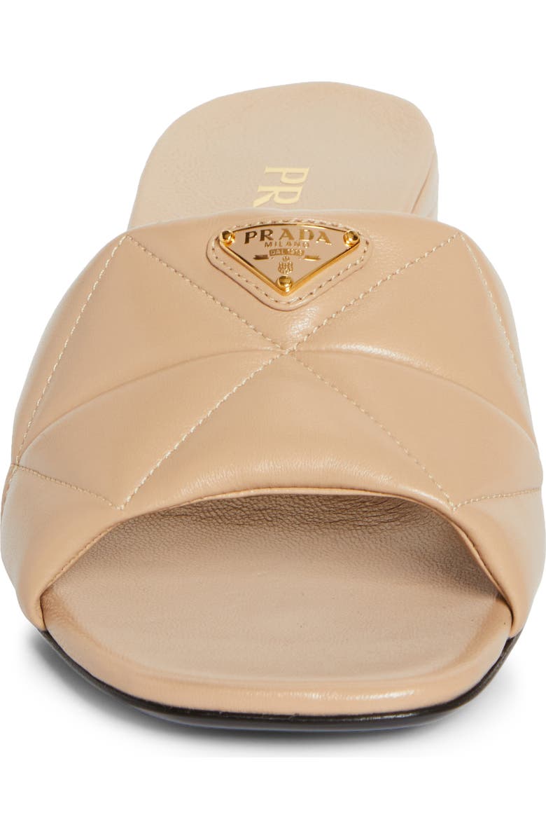 Prada Diagram Slide Sandal, Alternate, color, Sabbia