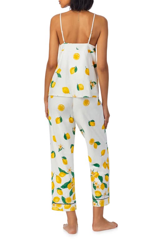 Bedhead Pajamas Stretch Organic Cotton Jersey Crop Pajamas In Main Squeeze Border