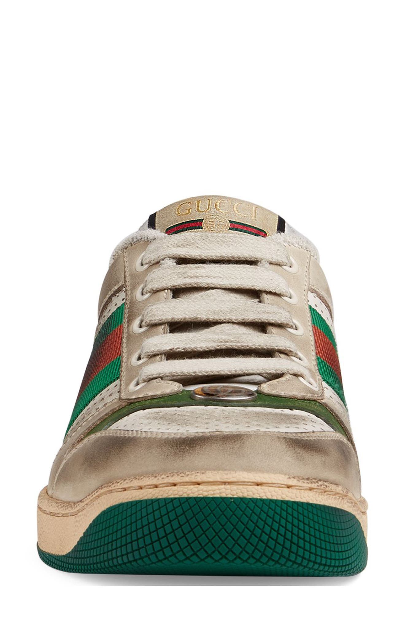 Gucci Screener Stripe Web Low Top Sneaker, Alternate, color, 