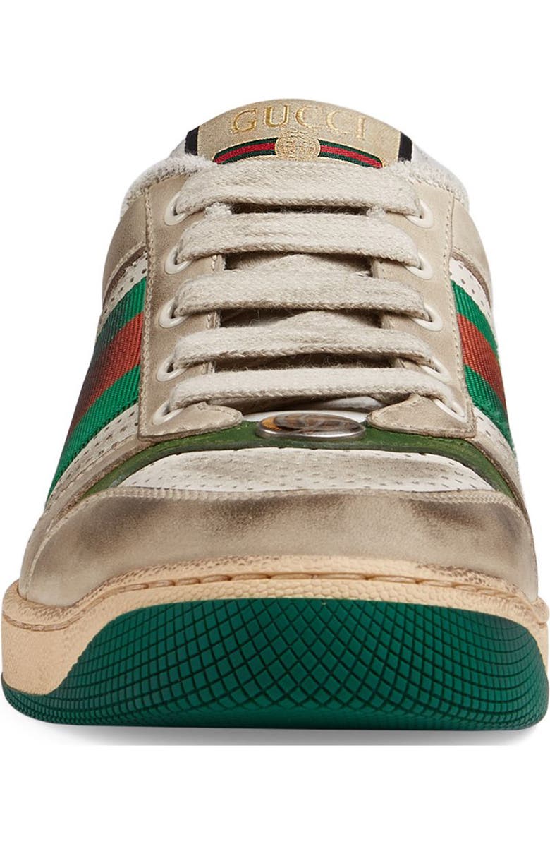 Gucci Screener Stripe Web Low Top Sneaker, Alternate, color,