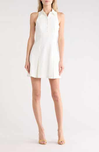 Cinq à Sept Casette Sleeveless Ft & Flare Shirtdress