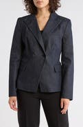 DKNY Jeans Double Breasted Denim Blazer
