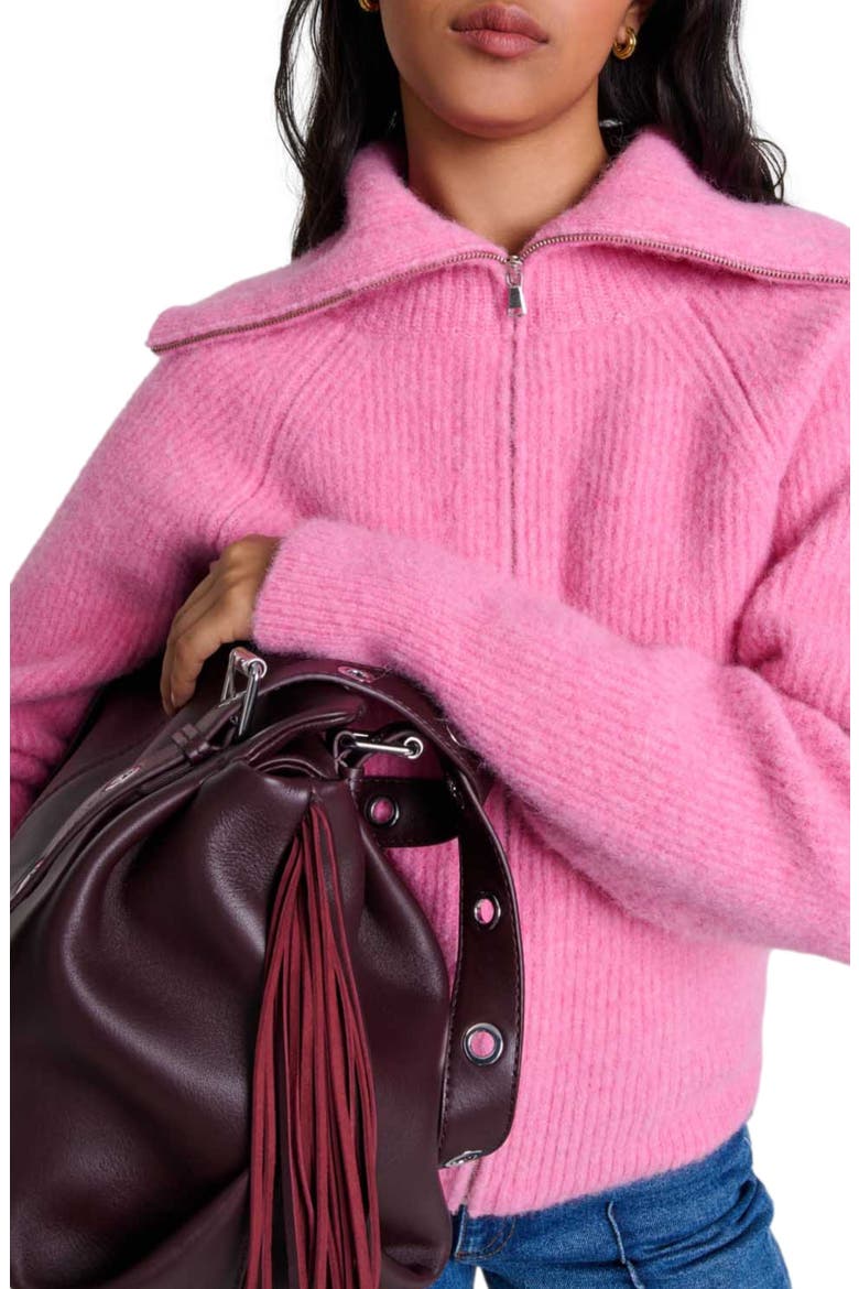 Wool-blend cardigan, Main, color, Pink
