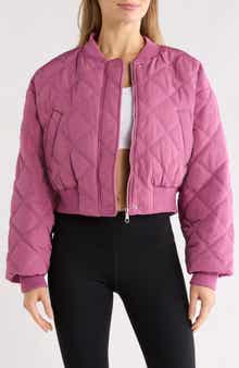 Cotton On Quilted Crop Bomber Jacket