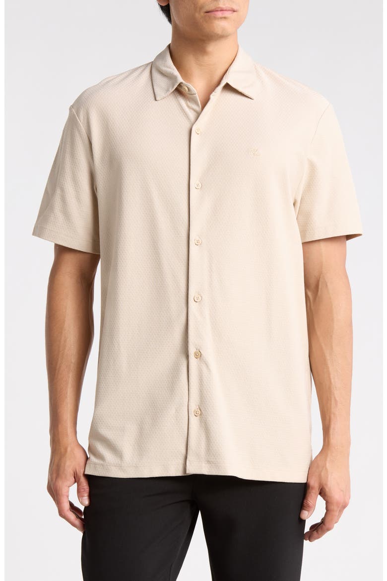 Classic Fit Button Front Shirt, Main, color, WHITE PEPPER