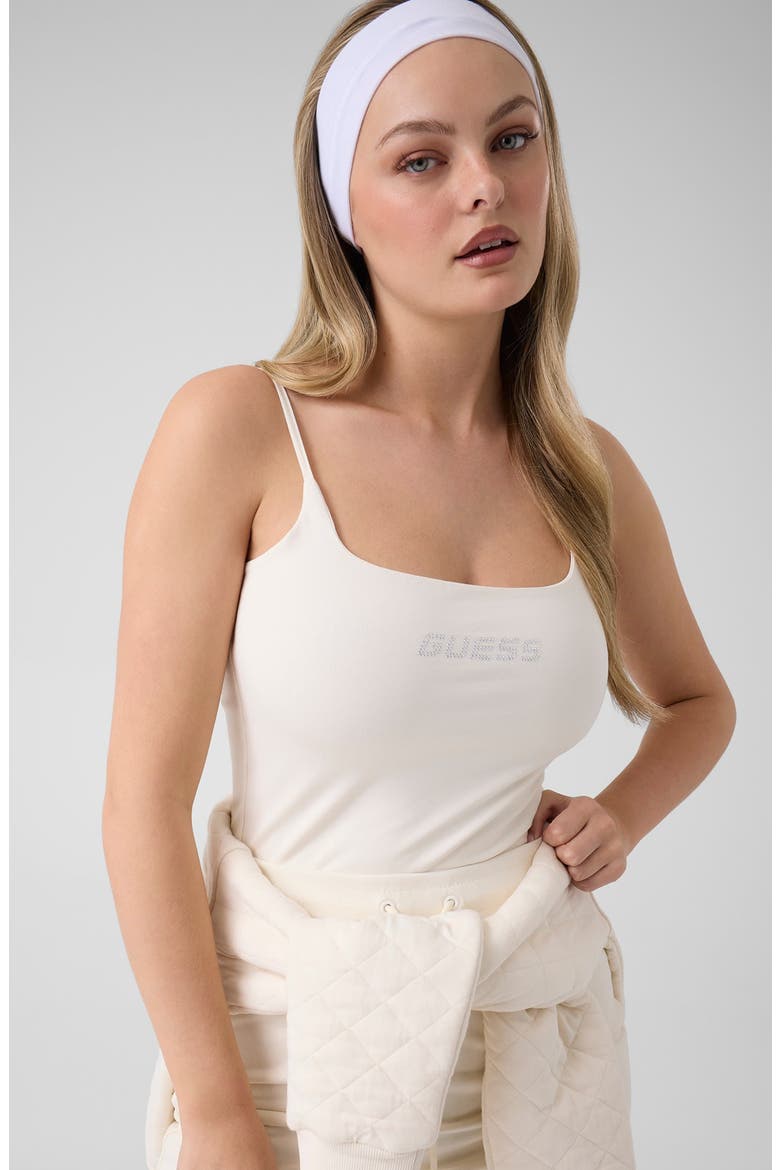 Ortensia Logo Jersey Camisole, Alternate, color, WHITE