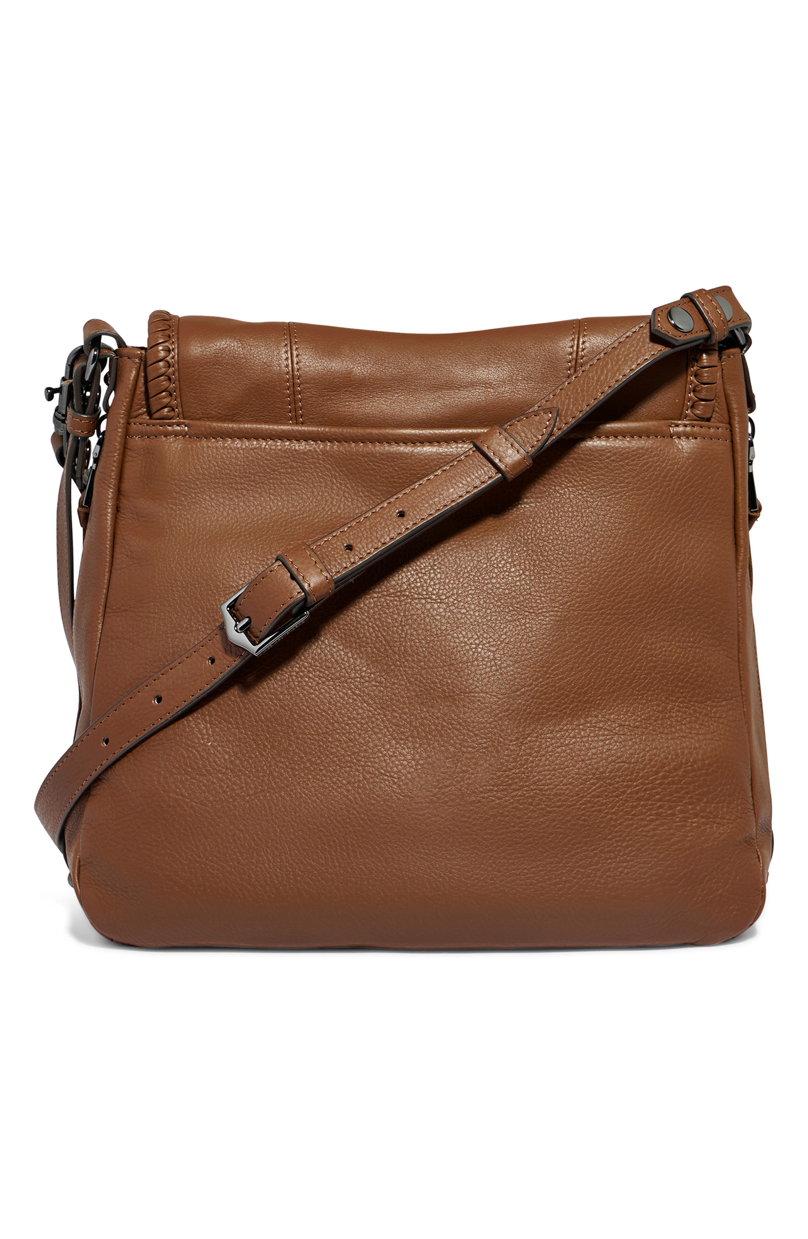 All for Love Convertible Leather Shoulder Bag, Alternate, color, CHESTNUT