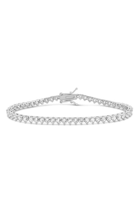 Round Cubic Zirconia Tennis Bracelet