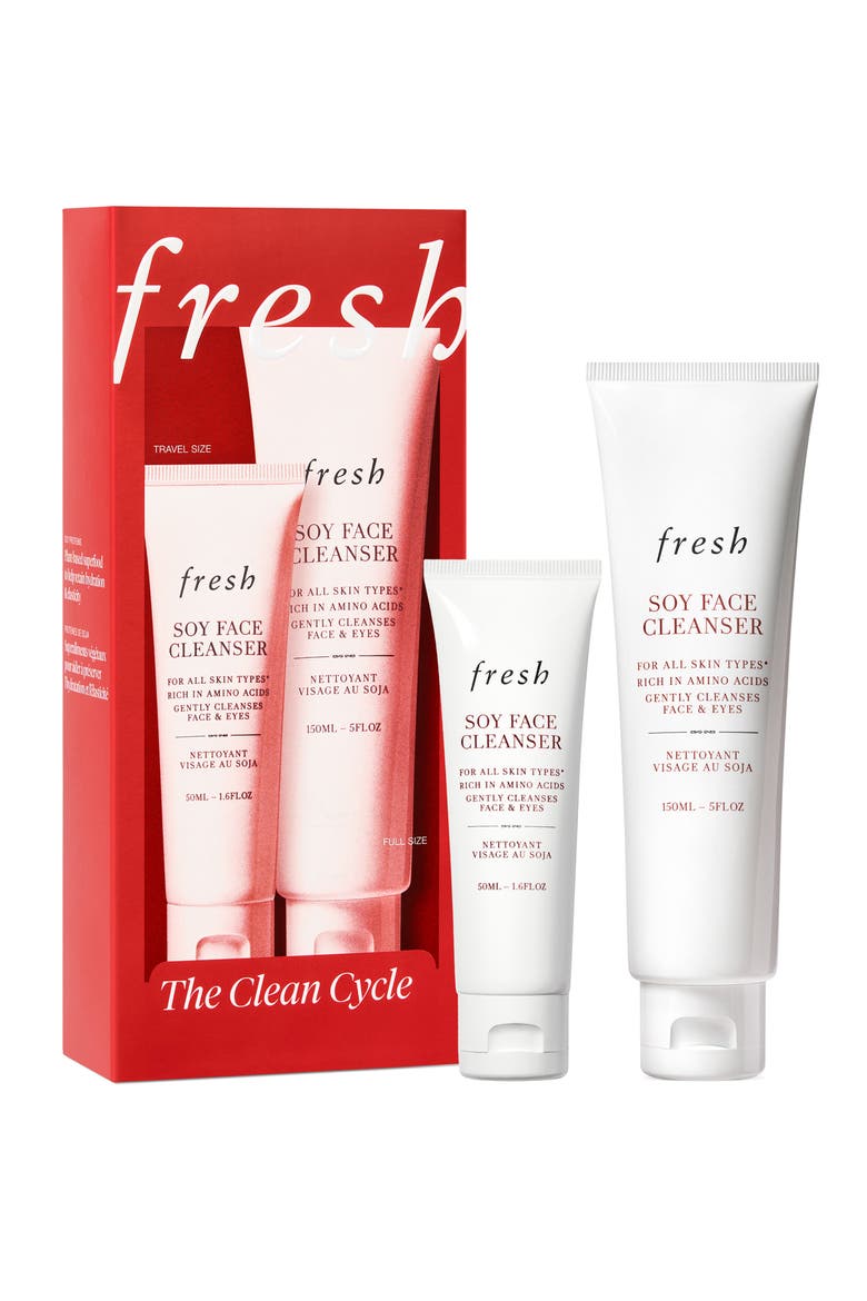 The Clean Cycle Soy Face Cleanser Set, Main, color, NO COLOR