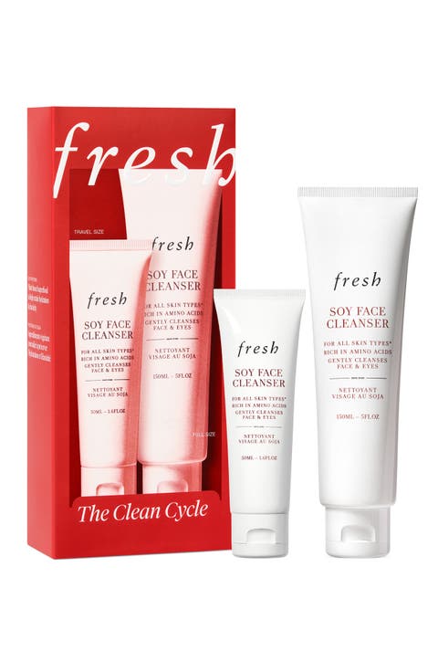 The Clean Cycle Soy Face Cleanser Set