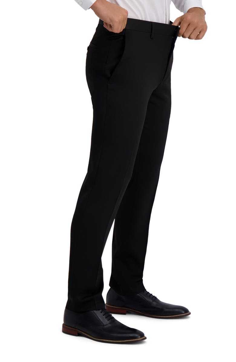 Kenneth Cole Reaction Stretch Slim Fit Dress Pants, Alternate, color, Black