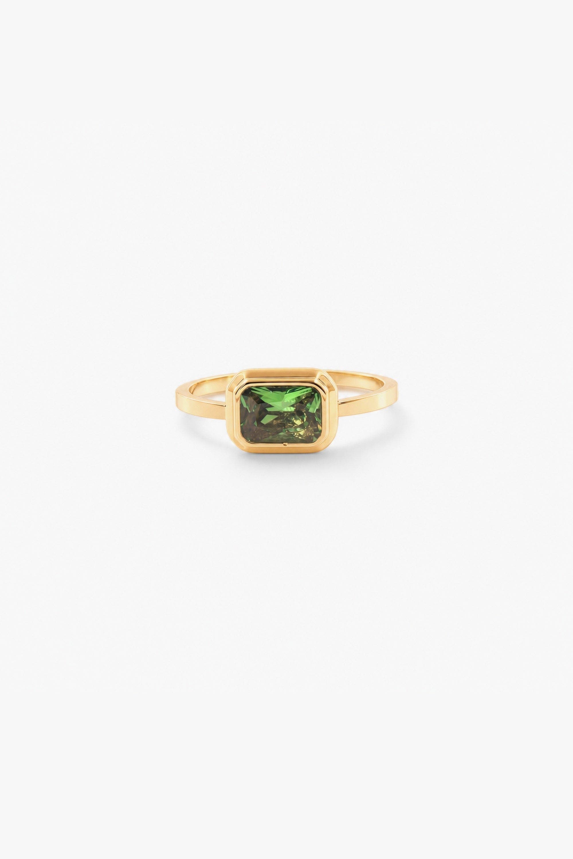 selected Gold  With Emerald