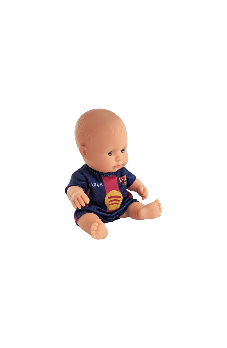 Miniland 8 1/4 inch Baby Boy Doll with Barcelona Soccer Jersey, Main, color, Light Skin