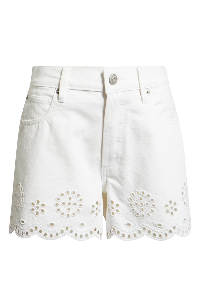 FRAME The Eyelet Denim Shorts, Alternate, color, 