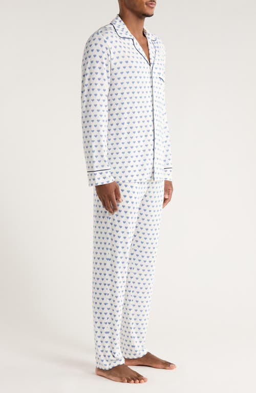 Eberjey William Print Stretch Tencel® Modal Pajamas In White