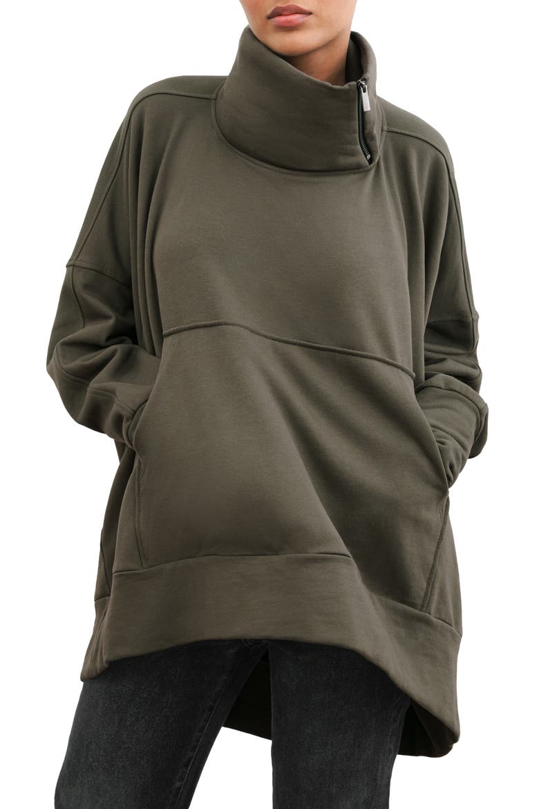 Boerum French Terry Sweatshirt, Main, color, OLIVE