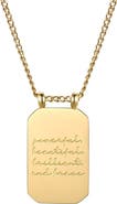 Mantra Powerful, Beautiful, Brilliant, and Brave - Necklace