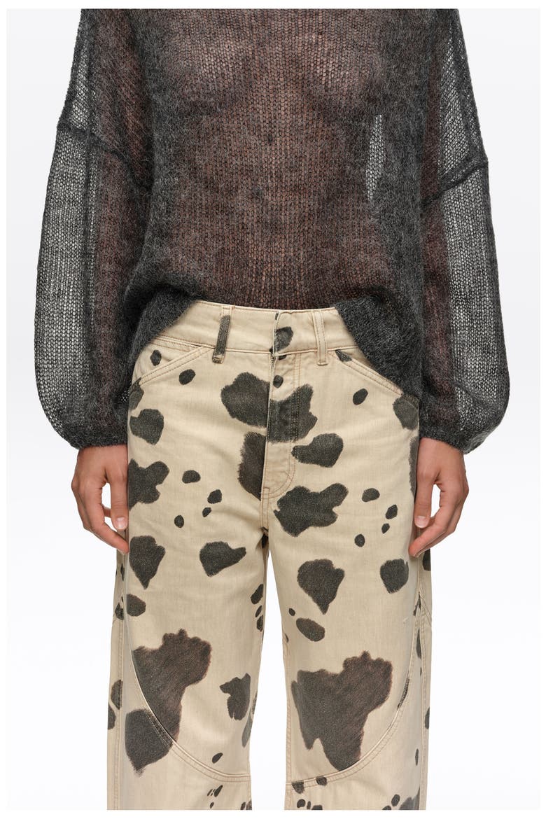 Barrel 5-Pocket Denim Trousers, Alternate, color, PONY