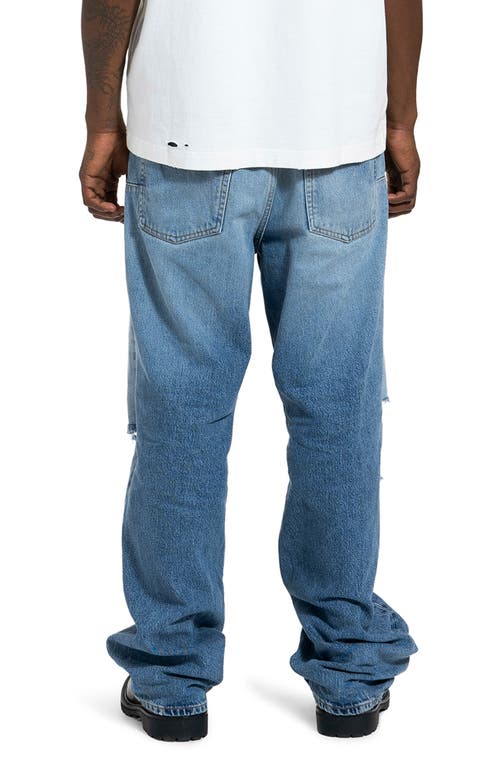 Purple Brand P018 Wide Leg Jeans In Indigo Satone Wash
