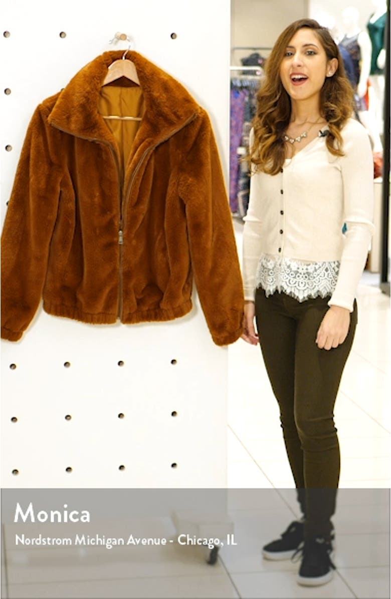 Olympia Faux Fur Jacket, sales video thumbnail