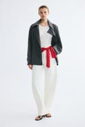 H&M Short Lyocell-Blend Trench Coat