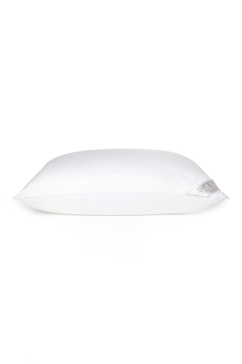 Somerset Polish White Goose Down Medium Pillow, Alternate, color, WHITE