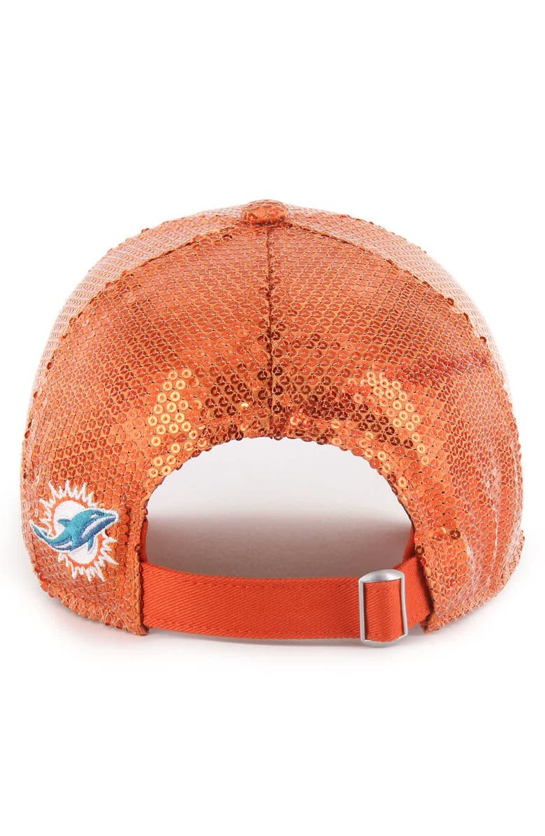 '47 Women's '47  Orange Miami Dolphins Dazzle Clean Up Adjustable Hat, Alternate, color, Orange
