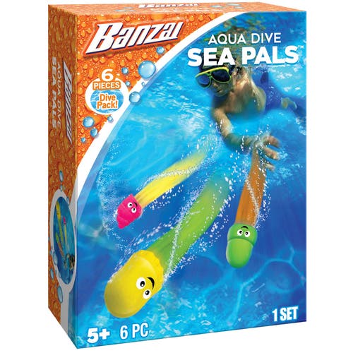 Banzai 6 Piece Aqua Dive Sea Pals Pool Dive Set in Multicolored  product