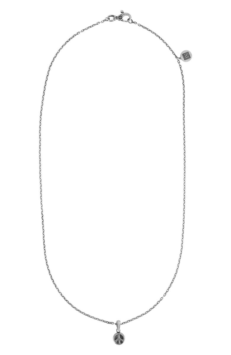 John Varvatos Men's Artisan Pendant Necklace, Alternate, color, Silver