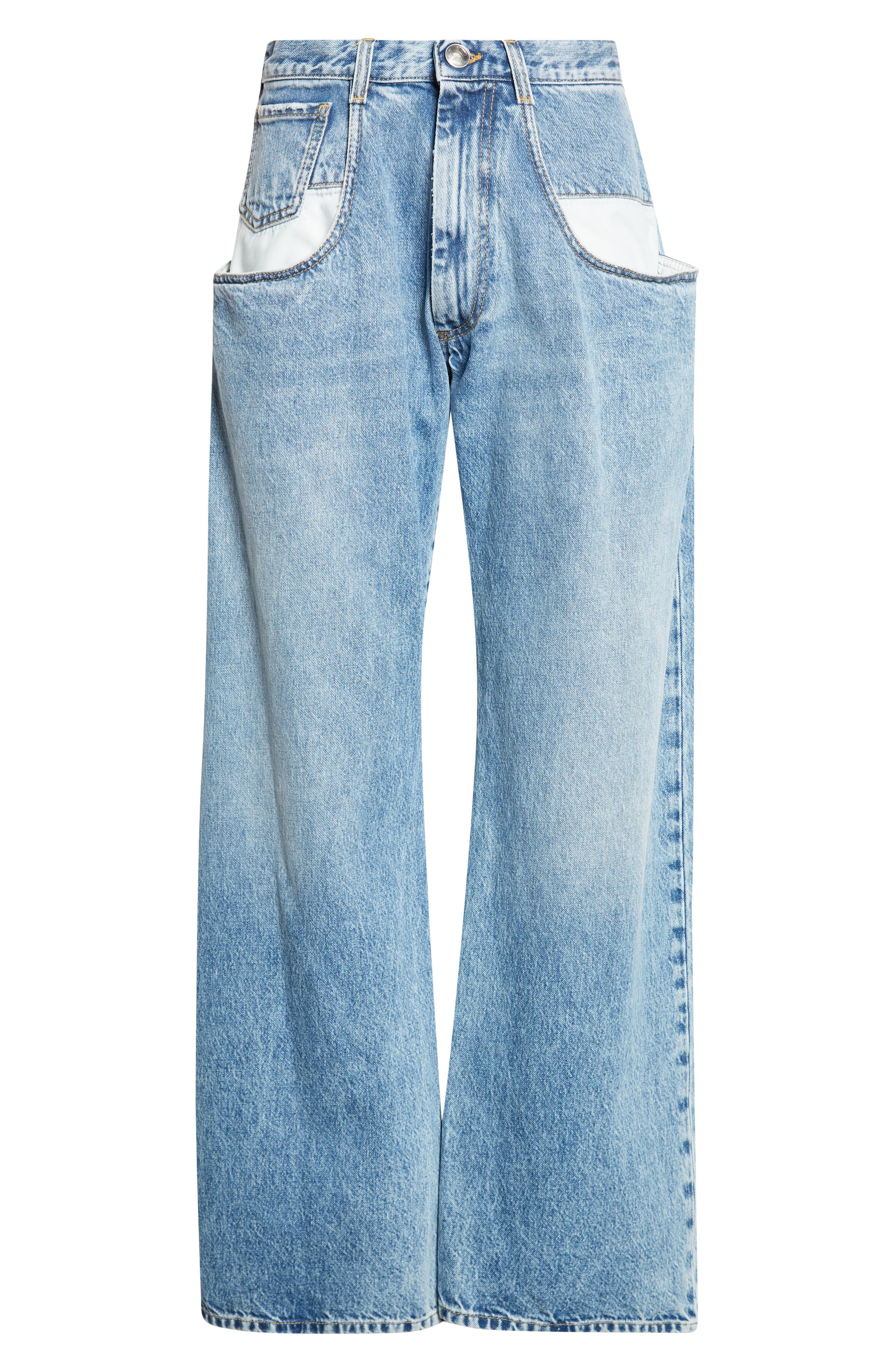 Elongated Pocket Nonstretch Denim Jeans (Women) | Nordstrom
