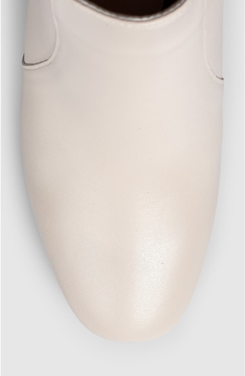 Manela Samantha Block Heel Side Up Bootie, Alternate, color, Beige
