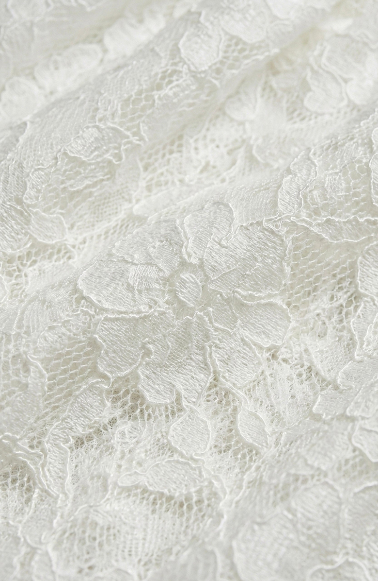 Modenaire Boucle Knit Fit and Flare Mini Dress, Alternate, color, Ivory