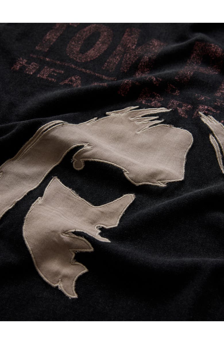 John Varvatos Tom Petty Appliqué Organic Cotton Graphic T-Shirt, Alternate, color, Black