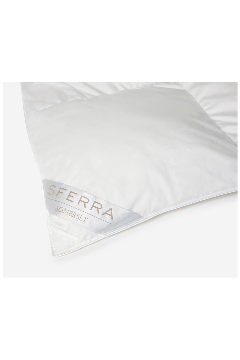 Somerset Light Warmth Goose Down Duvet, Alternate, color, WHITE