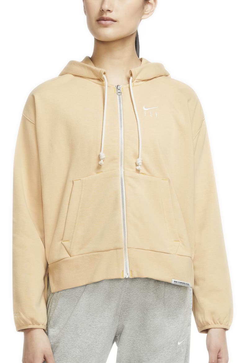 Dri-FIT Basketball Hoodie, Main, color, SESAME/ PALE IVORY
